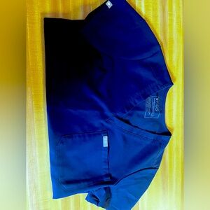 Figs XSMALL Navy Blue Catarina Top